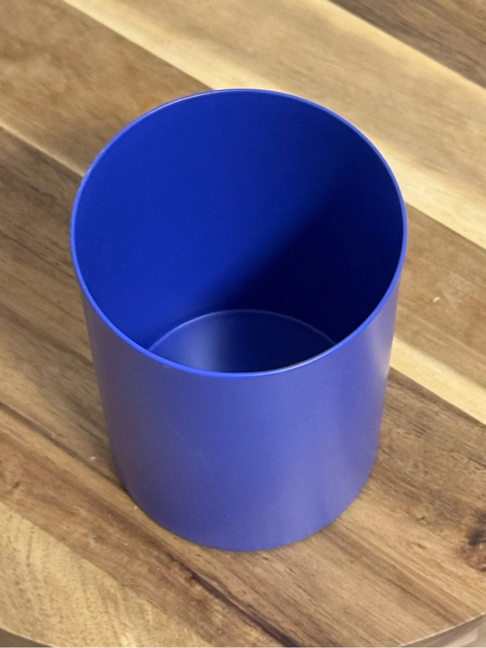 NWT NOTEM Studio Lola Blue Steel Pencil Cup Desk Organizer Anthropologie